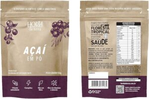 Acai liofilizado em po Horta da Terra 50g