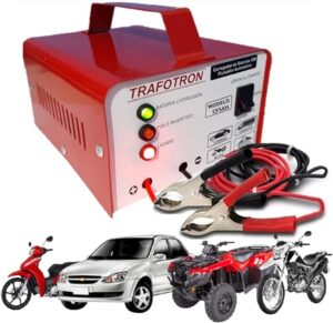 Carregador de Baterias 12v Ate 300 Amperes 5ah Carro Moto