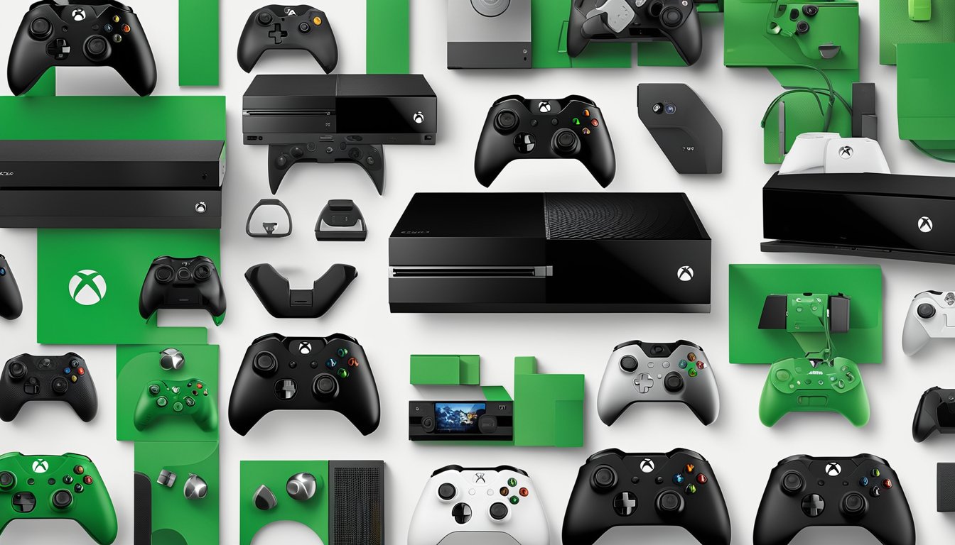 A display of Xbox consoles in 2024, showcasing the latest models and features. Choose from a variety of sleek and futuristic designs
