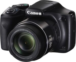 Canon Camera digital PowerShot SX540 com zoom optico de 50x habilitado para Wi Fi e NFC preto 1 1067C001