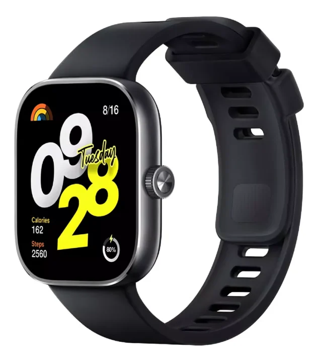 Smartwatch Redmi Watch 4 Modelo M2315w1 Obsidian Black 1.97 Caixa Preto Pulseira Preto Bisel Cinza escuro