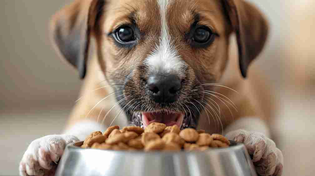 Racoes para Cachorro Filhote comendo 1 1